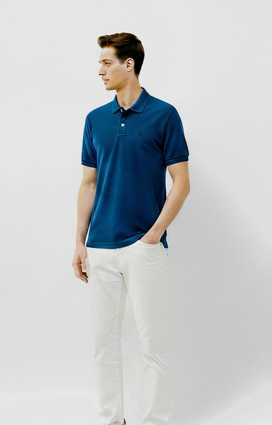 Solid Motel On The Coast Muscle Fit Polo Shirt