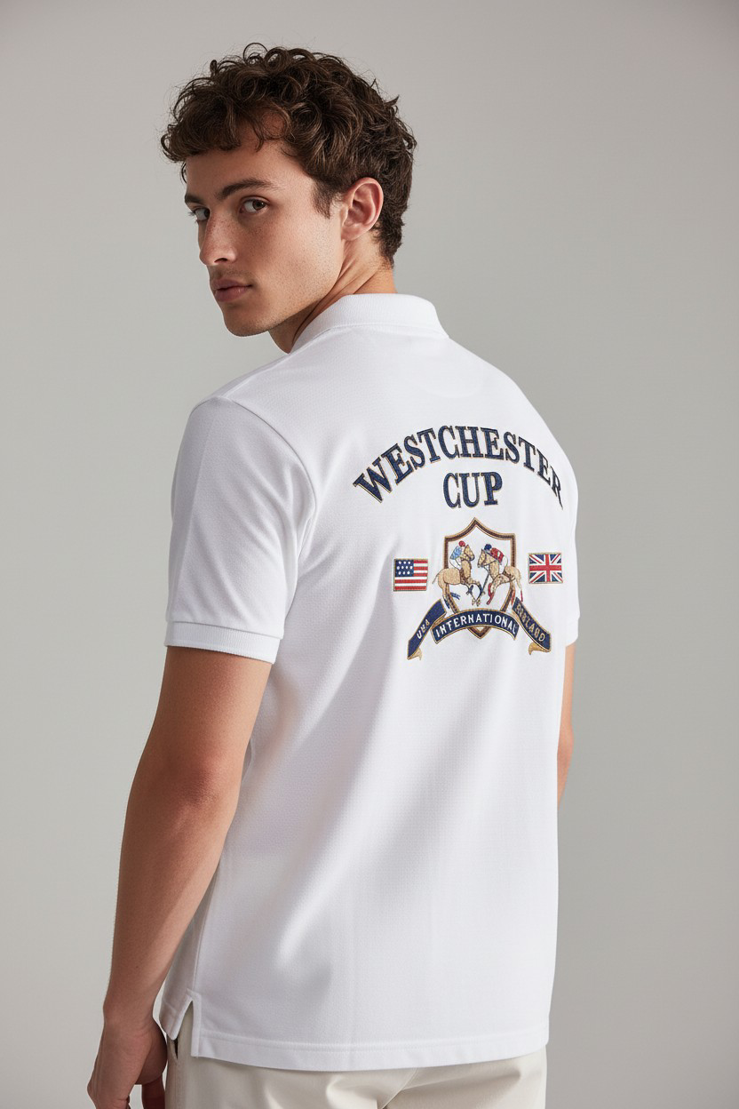 New Port Marina Brand Embroidered Polo Shirt