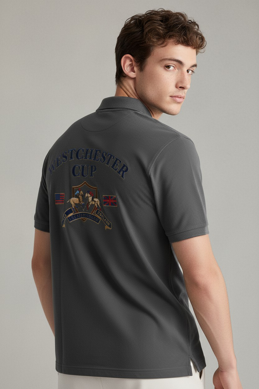 New Port Marina Brand Embroidered Polo Shirt