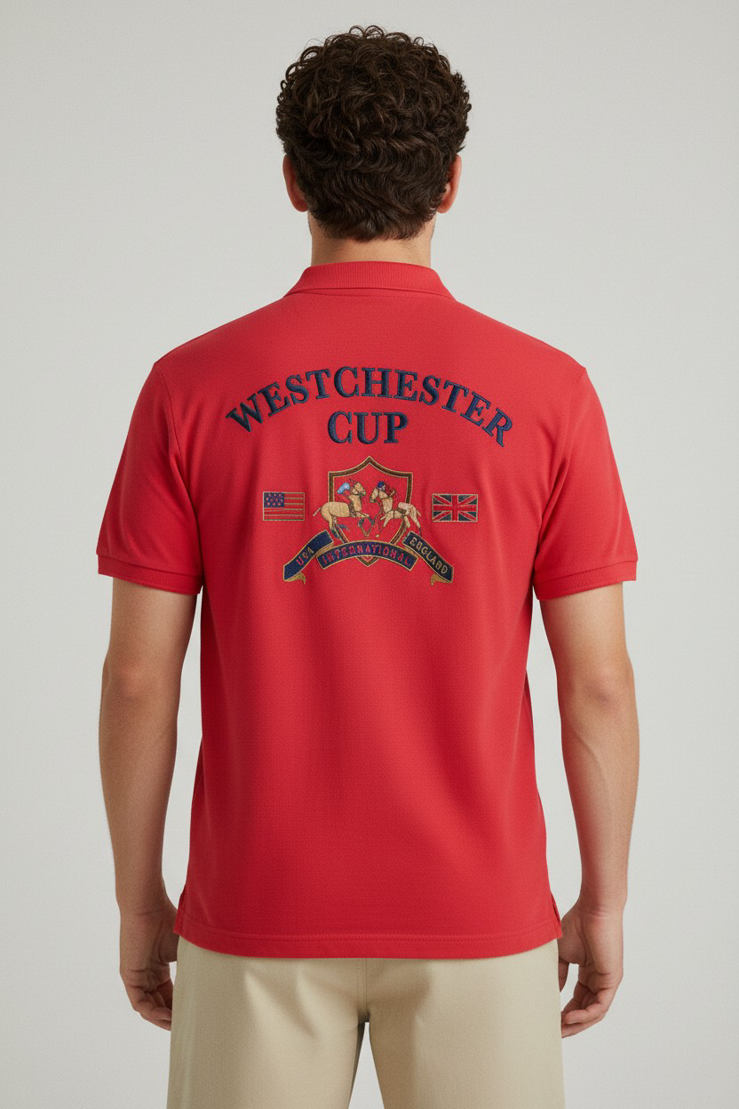 New Port Marina Brand Embroidered Polo Shirt