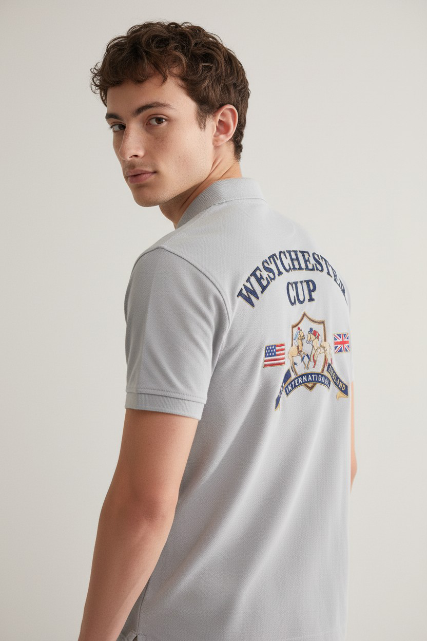 New Port Marina Brand Embroidered Polo Shirt