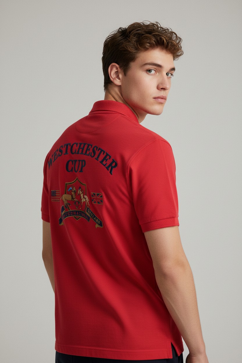 New Port Marina Brand Embroidered Polo Shirt