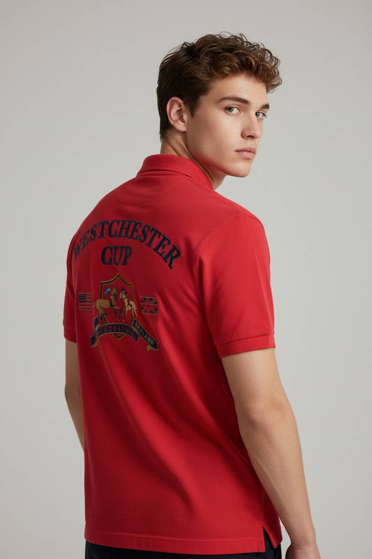 New Port Marina Brand Embroidered Polo Shirt